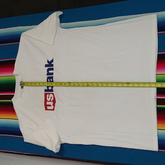 Vtg US Bank Crew neck Short Sleeve White T-Shirt XL - Picture 5 of 9